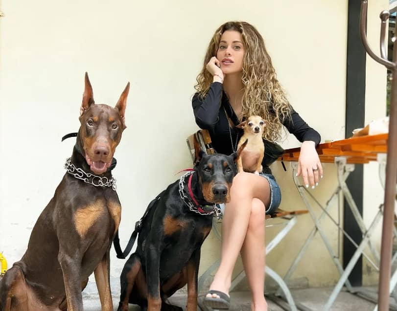 alejandro-nones-is-with-her-pet-dogs Candela Márquez Height, Age, Net Worth, Boyfriend